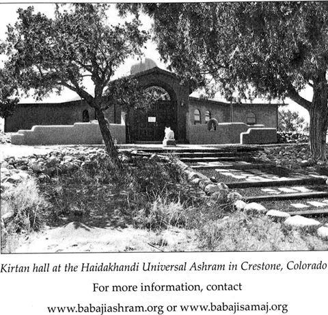 Kirtan hall at the Haidakhandi Universal Ashram in Crestone, Colorado